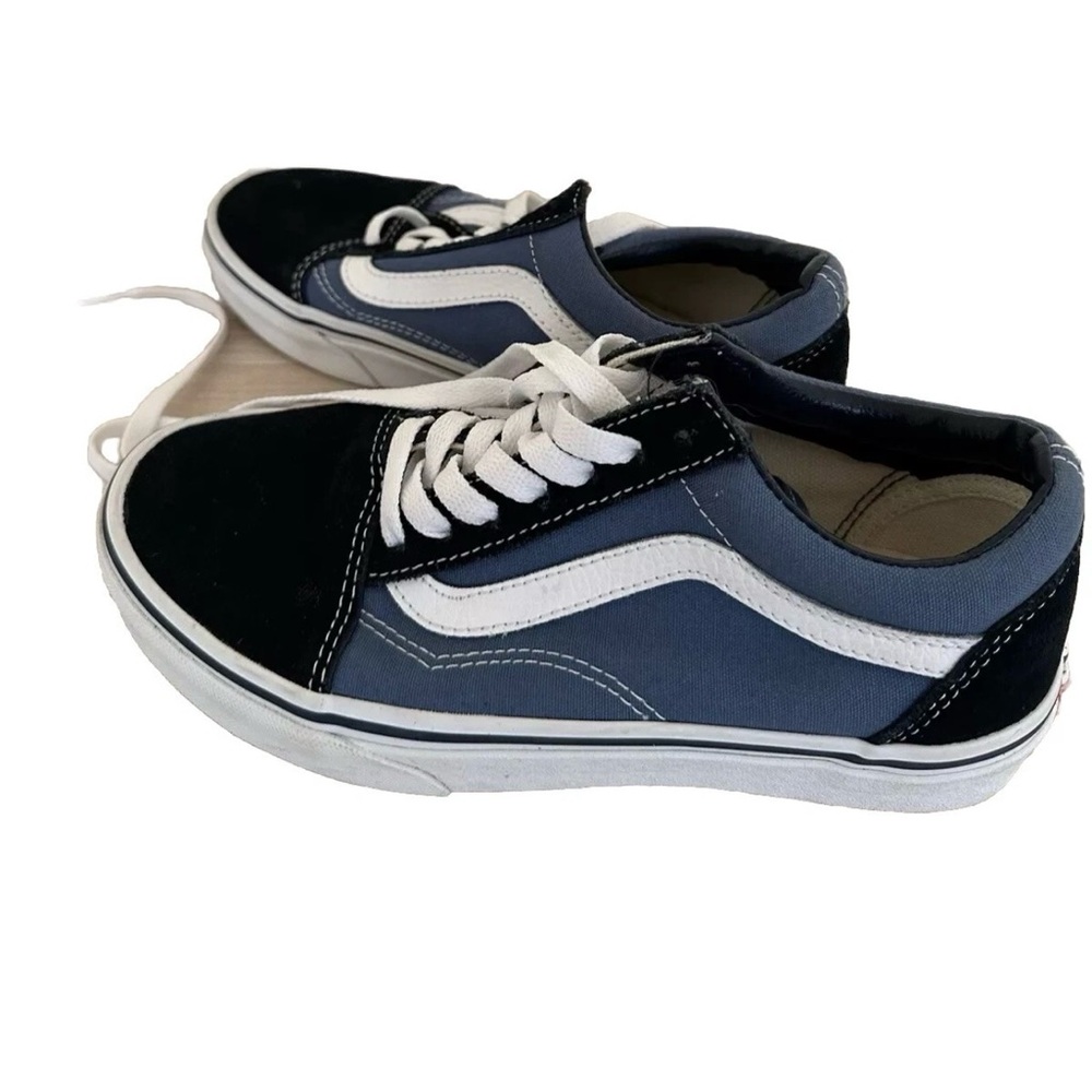 Vans Old School Pro Navy Blue Canvas Sneakers Skate Shoes Men’s 4,5 Women’s 6